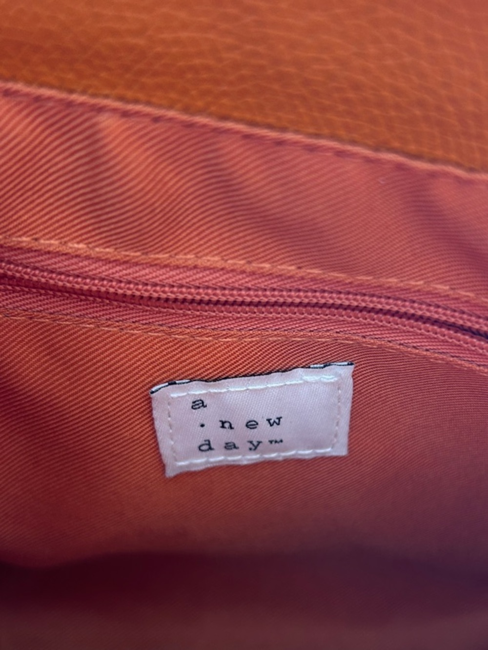 a new day Orange Pebbled Faux Leather Crossbody Bag - Picture 2 of 8